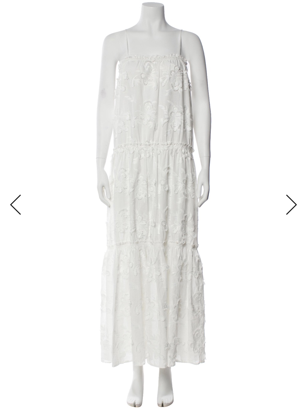 Nwt The. Garment Jewell Dress In White